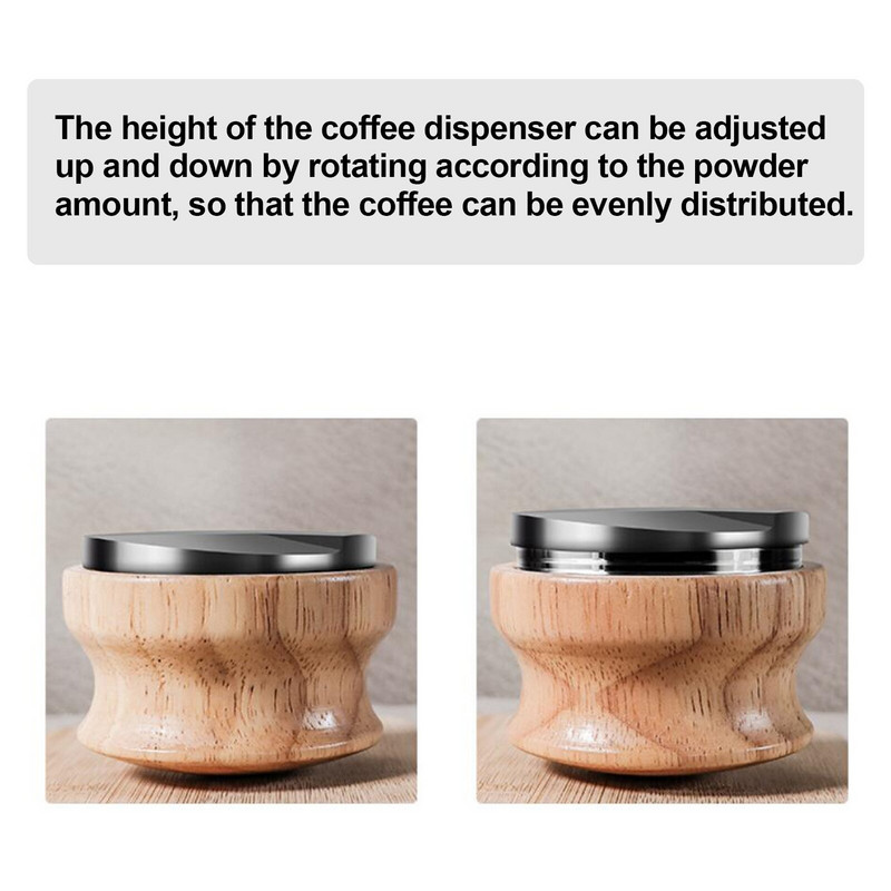 Espresso 304 rozsdamentes acél 51 mm/53 mm/58 mm kávéelosztó kiegyenlítő eszköz Macaron kávészabotázs három ferde lejtővel