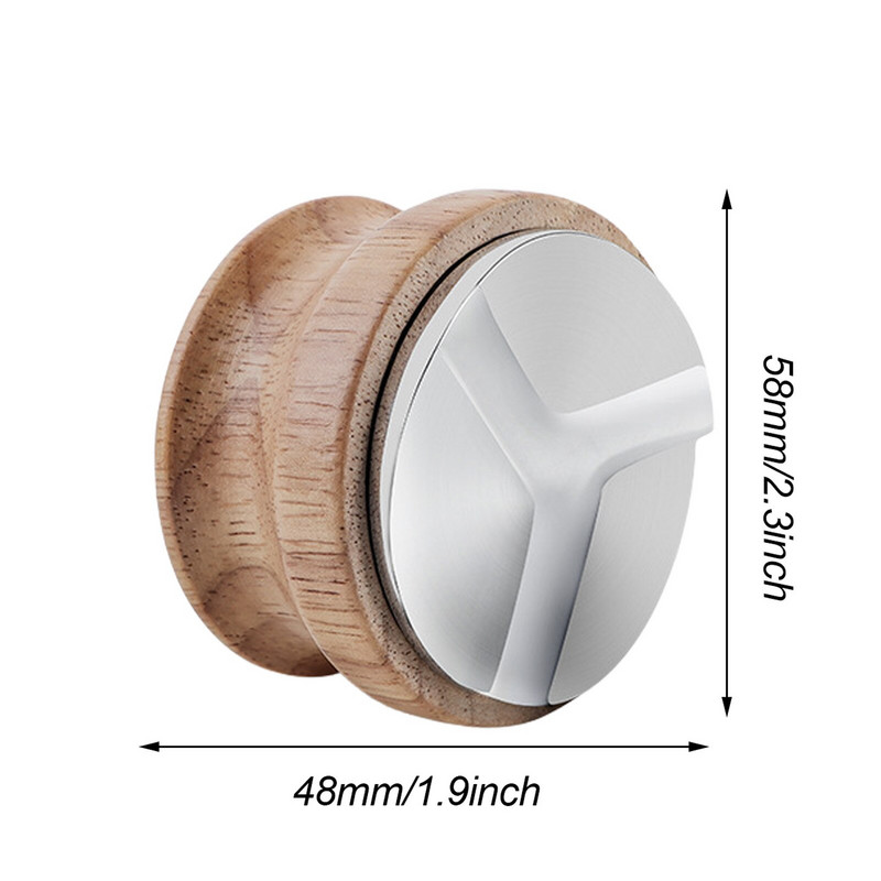 Espresso 304 rozsdamentes acél 51 mm/53 mm/58 mm kávéelosztó kiegyenlítő eszköz Macaron kávészabotázs három ferde lejtővel