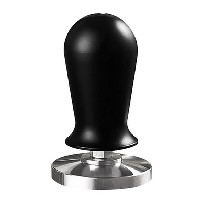 Espresso Tamper rozsdamentes acél kávépor préskalapács rugós, lapos bázisú eszpresszóbab présszerszám otthoni irodához ( 5