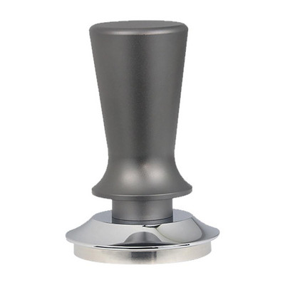 Espresso Tamper rozsdamentes acél kávépor préskalapács rugós, lapos bázisú eszpresszóbab présszerszám otthoni irodához ( 5