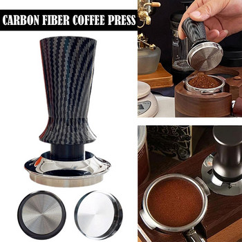 1 τεμ. Depth Tamper Coffee Calibrated Steady Pressure Espresso Distributor 51/53/58/mm Steel Tamper Barista Tools