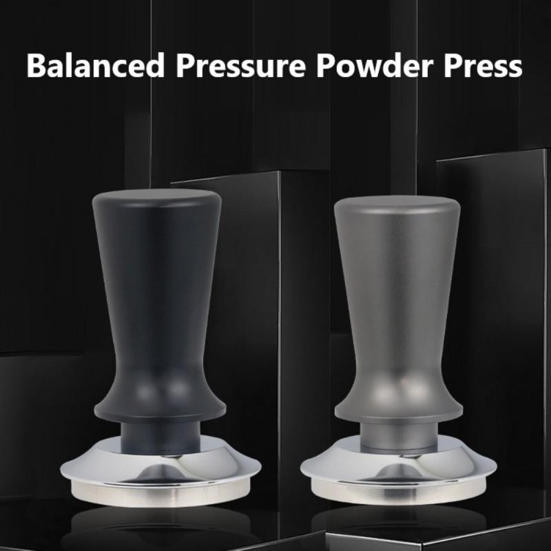 51/53/58 mm plokščio spaudimo kavos slėgio tamperis nerūdijančio plieno kalibruotas elastinis miltelių sutankintuvas kavos miltelių plaktukas kavos indai