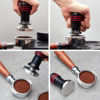 51mm/53mm/58mm Espresso Coffee Tamper Διανομέας καφέ αλουμινίου Leveler Tool Bean Press Hammer Tampers Αξεσουάρ κουζίνας