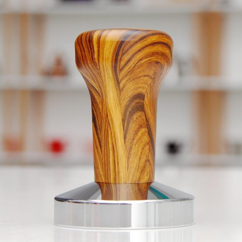 51/58 mm-es kávé szabotázs kávé szabotázs gumi fogantyú fa szemcsés prés porkalapács ruhapor kávé edény kávétartozékok