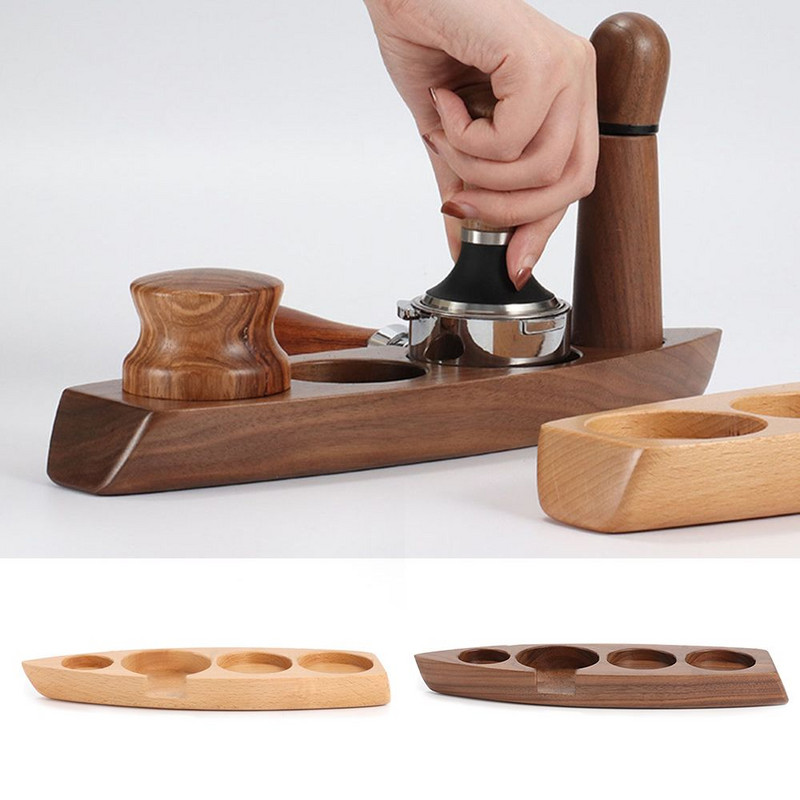 Szabotázs szőnyeg fa döngölő állomás kávéprés tartó eszpresszó szabotázstartó portafilter állomás kávé kopogtató doboz