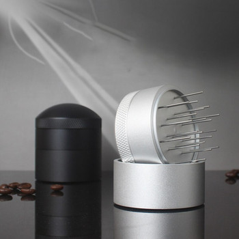 Περιστρεφόμενος διανομέας σκόνης βελόνας καφέ 58 mm για ομοιόμορφη διασπορά υφάσματος σε σκόνη βελόνας λαβή καφέ Συσκευή καφέ