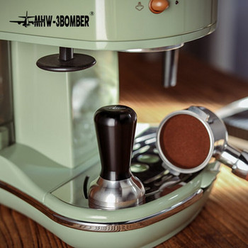 MHW-3BOMBER Coffee Tamper 51mm Βάση κλωστής Λαβή από κράμα από ανοξείδωτο χάλυβα για Espresso σφυρί σκόνης Delonghi για εργαλεία Barista