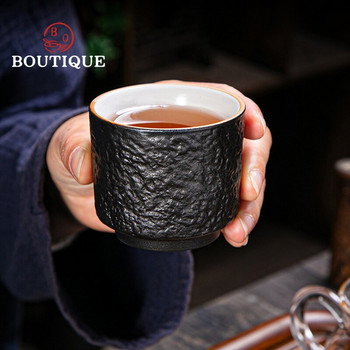 Ретро черен сервиз за чай за пътуване Китайски ръчно изработен чайник Удобен кунг-фу прибори за чай Керамика Повдигаща греда Саксия Керамична чаша за чай Подарък Добър