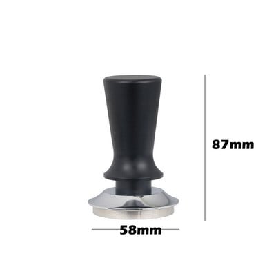 51/53/58 mm állandó kalibrált nyomású kávé szabotázs rugalmas porkalapács rozsdamentes acél talpú vízszintes eszköz Barista számára