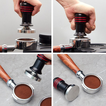 51mm/53mm/58mm Πρέσα καφέ σε σκόνη από ανοξείδωτο χάλυβα ελαστική σταθερή πίεση 30 Lb Συσκευή καφέ ελατηρίου σταθερής δύναμης