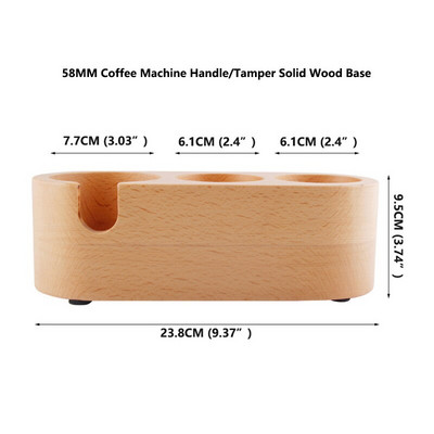 Suport manual din lemn pentru tamper de cafea Mat Barista Cafea Espresso Tampering Latte Art Pen Tamper Suport Accesorii pentru cafea acasă