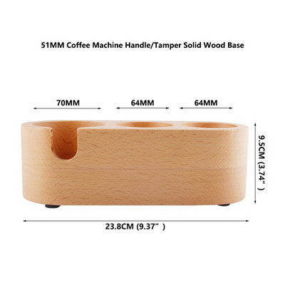 Suport manual din lemn pentru tamper de cafea Mat Barista Cafea Espresso Tampering Latte Art Pen Tamper Suport Accesorii pentru cafea acasă