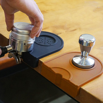Στήριγμα παραβίασης χαλιού καφέ σιλικόνης Βάση στήριξης μηχανής εσπρέσο αντιολισθητικό εύκαμπτο γωνιακό χαλάκι Αξεσουάρ καφέ Εργαλεία κουζίνας
