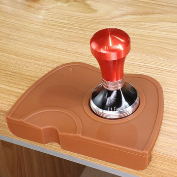 Силиконова подложка за кафе Поддържаща основа за еспресо машина Неплъзгаща се гъвкава ъглова подложка Аксесоари за кафе Кухненски инструменти