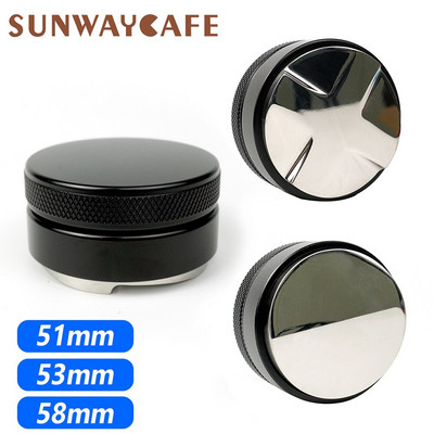 51/53/58mm 304 Rozsdamentes acél kávé Tamper kávéadagoló kávépor kalapács módosított kávétartozékok Barista szerszám