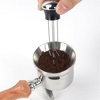 Χειρολαβή από κράμα αλουμινίου Βελόνα παραβίασης καφέ 58mm 51mm Coffee Powder Tamper Distributor Leveler Εργαλείο Needle Type Coffee Powder