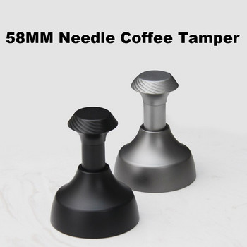 Needle Distributor 58mm Coffee Leveler Tool Αναδευτήρας Espresso από ανοξείδωτο ατσάλι Distributio Barista Powder Hand Tamper Distributior