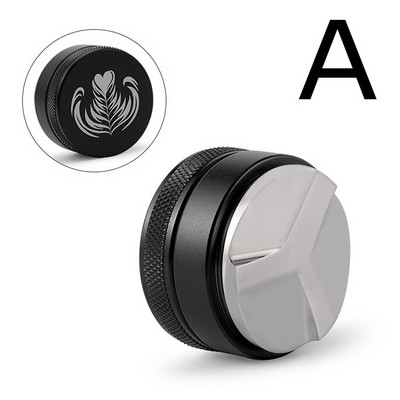 51/53/58 mm nerūdijančio plieno „Macaron“ kavos miltelių plaktukas Espreso kavos plaktukas su trimis kampiniais nuolydžiais kavos skirstytuvo priedas