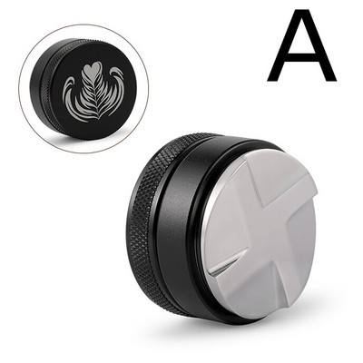 51/53/58 mm nerūdijančio plieno „Macaron“ kavos miltelių plaktukas Espreso kavos plaktukas su trimis kampiniais nuolydžiais kavos skirstytuvo priedas