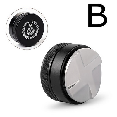 51/53/58 mm nerūdijančio plieno „Macaron“ kavos miltelių plaktukas Espreso kavos plaktukas su trimis kampiniais nuolydžiais kavos skirstytuvo priedas