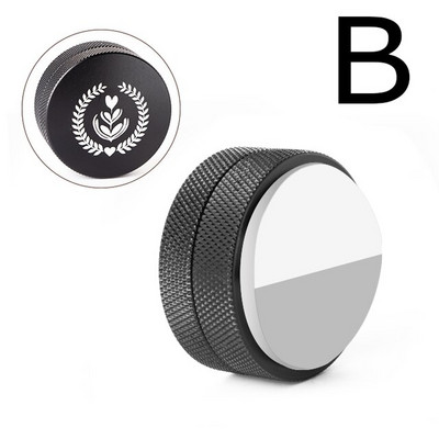 51/53/58 mm nerūdijančio plieno „Macaron“ kavos miltelių plaktukas Espreso kavos plaktukas su trimis kampiniais nuolydžiais kavos skirstytuvo priedas