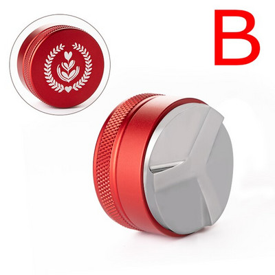 51/53/58 mm nerūdijančio plieno „Macaron“ kavos miltelių plaktukas Espreso kavos plaktukas su trimis kampiniais nuolydžiais kavos skirstytuvo priedas