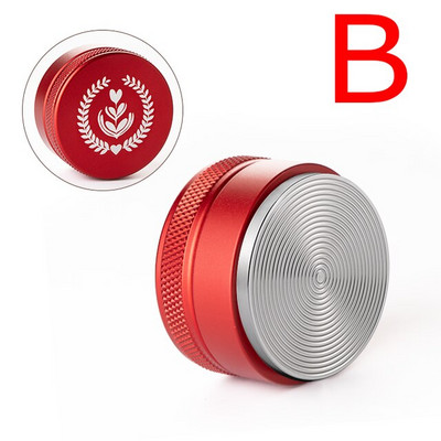 51/53/58 mm nerūdijančio plieno „Macaron“ kavos miltelių plaktukas Espreso kavos plaktukas su trimis kampiniais nuolydžiais kavos skirstytuvo priedas