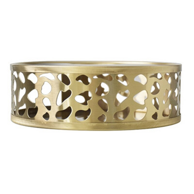 Богато украсен златен нагревател за чайник Интелигентен дизайн с функции Свещ за печка за чай Издръжлива топлоустойчива кръгла поставка за чайник Издръжлив