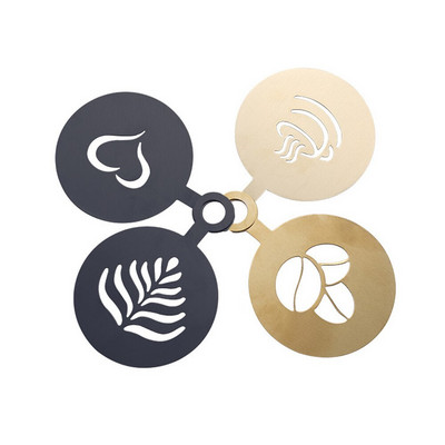 430 Nerūdijančio plieno kavos piešimas pelėsių duonos miltelių purškimas pelėsiais išgalvotas pieno arbatos spausdinimo pelėsio kavos įrankis Latte dekoravimas