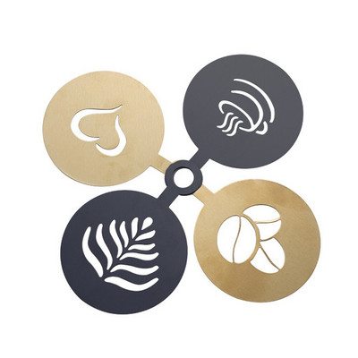 430 Nerūdijančio plieno kavos piešimas pelėsių duonos miltelių purškimas pelėsiais išgalvotas pieno arbatos spausdinimo pelėsio kavos įrankis Latte dekoravimas