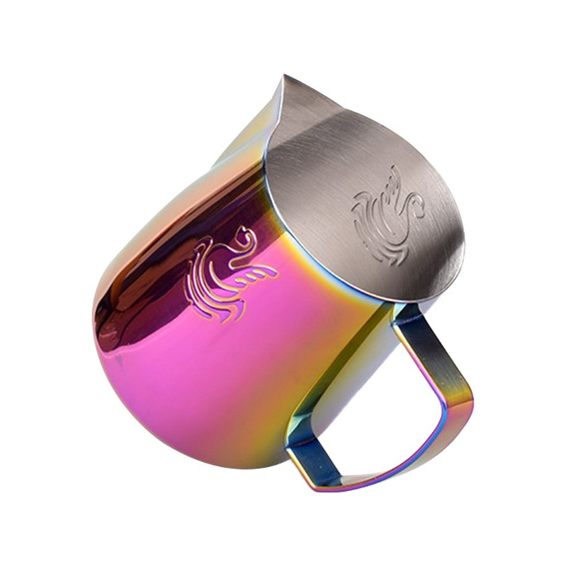 400 ml / 600 ml kavos putojimo ąsočio puodelis putos ąsotis Kavos Latte Art aksesuaras 304 Nerūdijančio plieno kavos Latte formos ąsotis