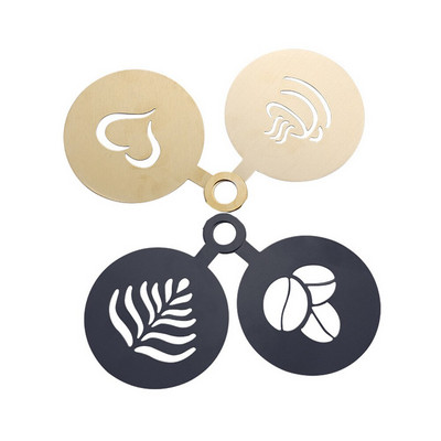 Nerūdijančio plieno Cafeteria Cappuccino šablono putplasčio formelės Espreso aparatas Kavos ruošimas cinamono kavos aukso įrangoje