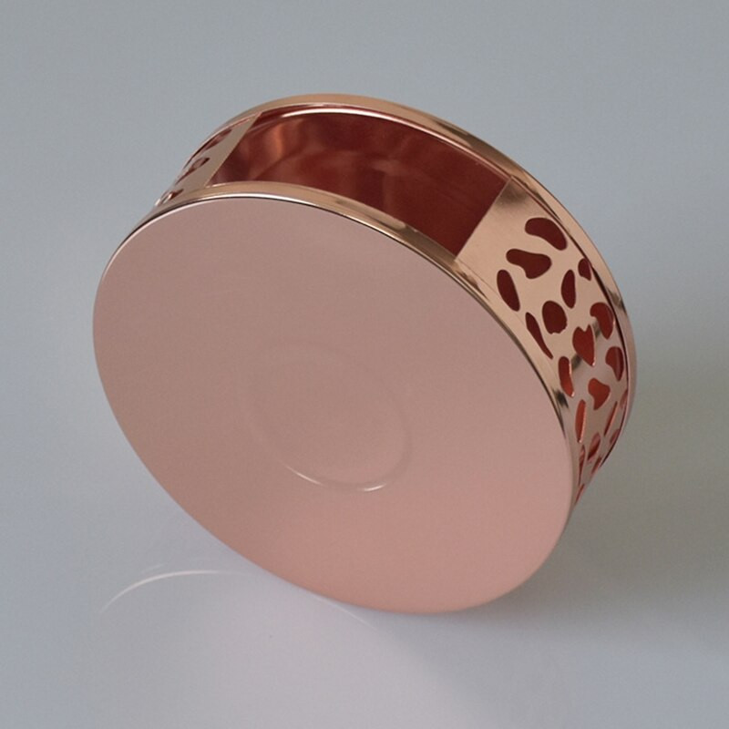 Нагревател за чай Материал от неръждаема стомана Куха рамка Нагревател за чай Устойчив на топлина Сладък подарък Топлоустойчива кръгла поставка за чайник