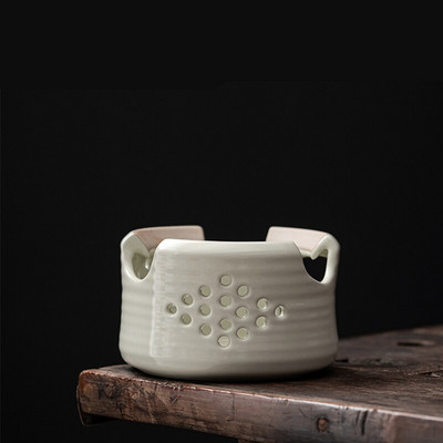 Retro žvakių šildymo krosnis Šilta arbatos krosnis Keraminė arbatos kavos šildytuvas arbatinuko kaitinimo pagrindas arbatos rinkinys Priedai Arbatos ugnies krosnys