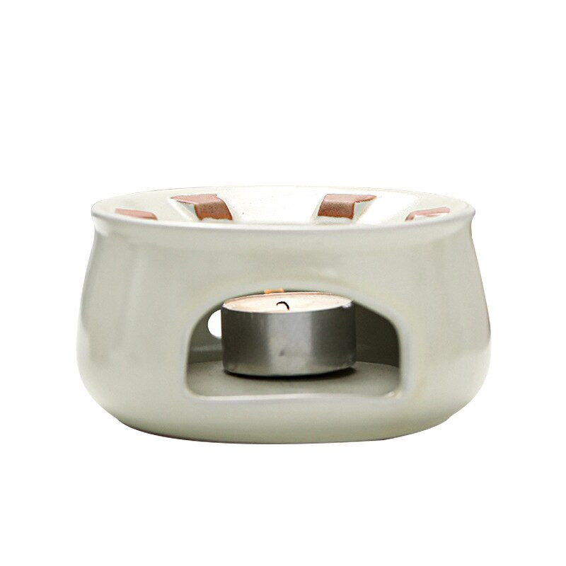 Retro žvakių šildymo krosnis Šilta arbatos krosnis Keraminė arbatos kavos šildytuvas arbatinuko kaitinimo pagrindas arbatos rinkinys Priedai Arbatos ugnies krosnys