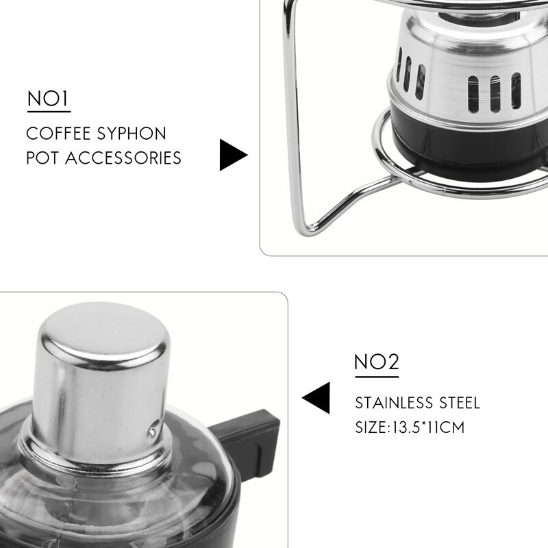 Nauja alkoholinė viryklė Alkoholinė lempa Alkoholio dagčio degiklis (neįskaitant alkoholio) Sifonas Kavos šildymo įrankiai Kavos sifono puodo priedas