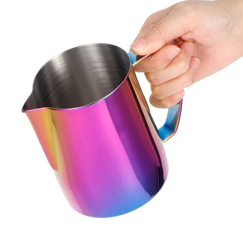 Cana de cafea din oțel inoxidabil pentru spuma de lapte cană cu mâner pentru accesoriu pentru prepararea cafelei Latte Art