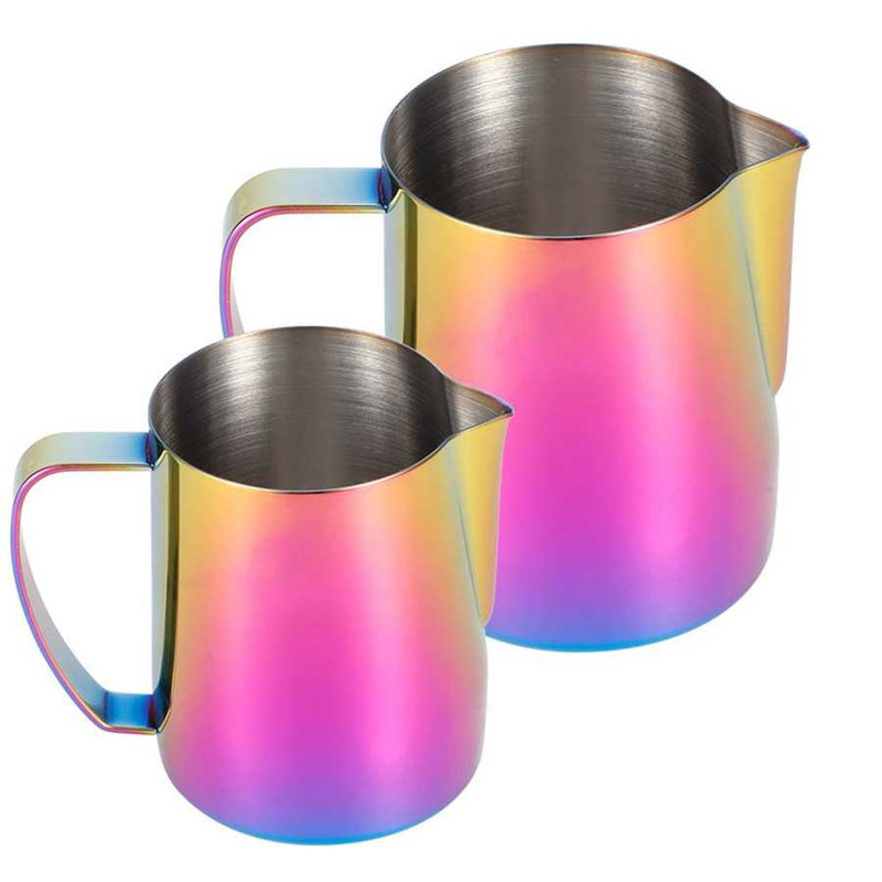 Cana de cafea din oțel inoxidabil pentru spuma de lapte cană cu mâner pentru accesoriu pentru prepararea cafelei Latte Art