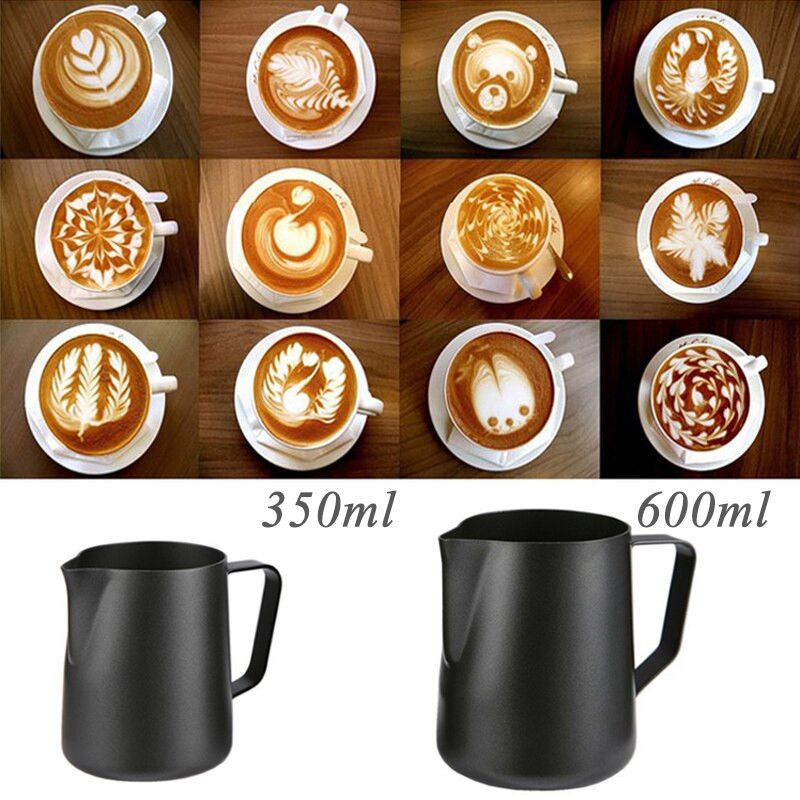 1 db rozsdamentes acél Barista kézműves eszpresszó kávés csésze tejhabos kancsó Kancsó tejhab csésze eszpresszó kávé tejszínes csésze