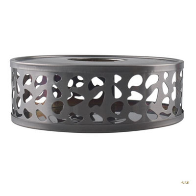 41XB Чайник от неръждаема стомана Топла основа Кръгла свещ Нагревател Кафе Мляко Свещ Подарък