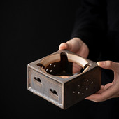 Позлатени ретро свещи Пещ в японски стил Домакински свещи Отоплителна изолация Пещ Основа за чайник Керамични нагреватели за чай Огнени печки