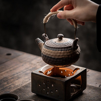 Επίχρυσο Ρετρό Κερί Φούρνος Ιαπωνικού Κεριού Οικιακό Κερί Θέρμανση Φούρνος Βάση Τσαγιέρα Κεραμικές Σόμπες τσαγιού Ζεστές