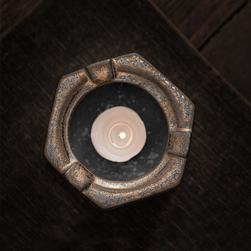 Gilt Craft šiltos arbatos viryklės rinkinys Žvakių šildymo viryklė Keraminė žvakių bazė Japoniškas Kung Fu arbatos rinkinys arbatos ceremonija Arbatos ugnies krosnys