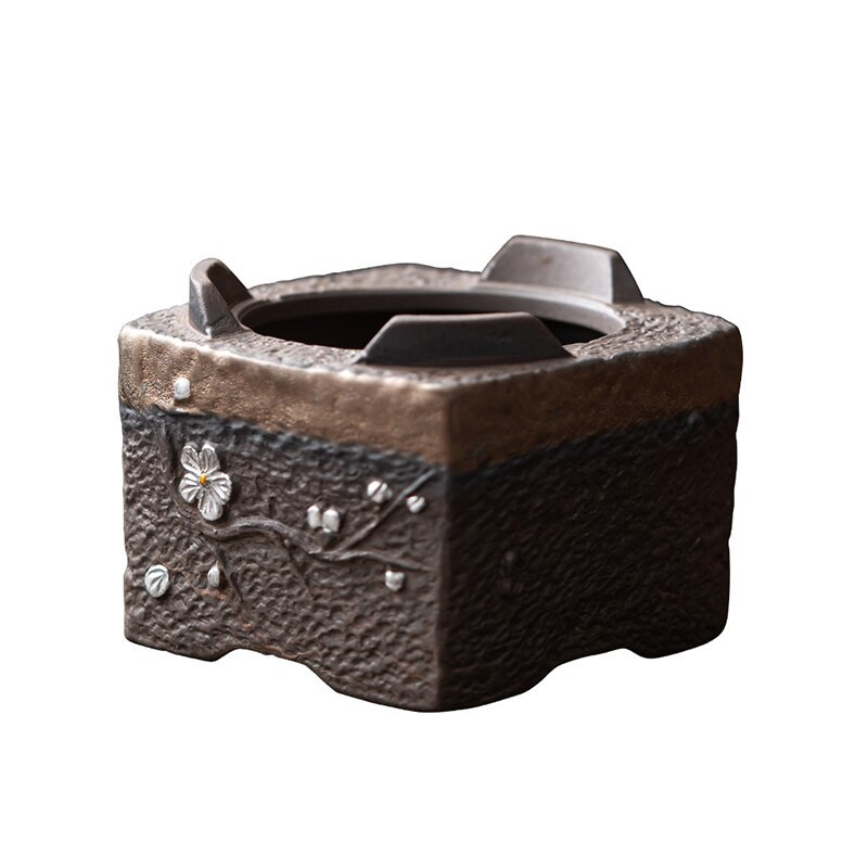 Medžio imitacija Retro arbatos šildytuvas Japoniškas keramikinis šiltos arbatos pagrindas Kung Fu arbatos rinkinys Šildomas pastovios temperatūros žvakių viryklė