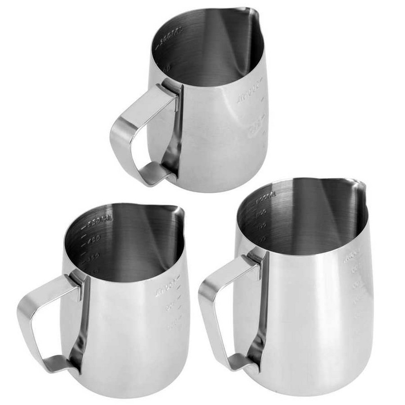 Tejhabosító csésze Kávé Latte Tejkancsó Könnyen tisztítható Ergonomikus fogantyú otthoni irodai kávétartozékokhoz