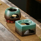 Домакински керамичен свещник Чай Огън Печки Отопление на свещи Керамична основа за чайник Чайник Вертикален нагревател Чайник Нагревател