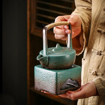Домакински керамичен свещник Чай Огън Печки Отопление на свещи Керамична основа за чайник Чайник Вертикален нагревател Чайник Нагревател