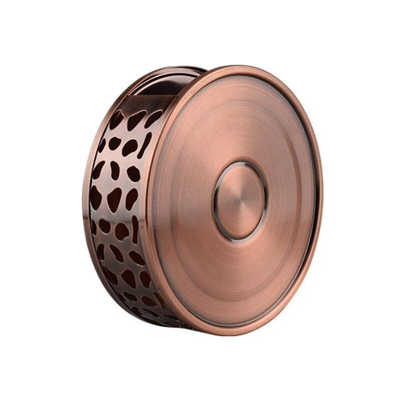 Нагревател за чай Материал от неръждаема стомана Куха рамка Нагревател за чай Устойчив на топлина Сладък подарък Топлоустойчива кръгла поставка за чайник