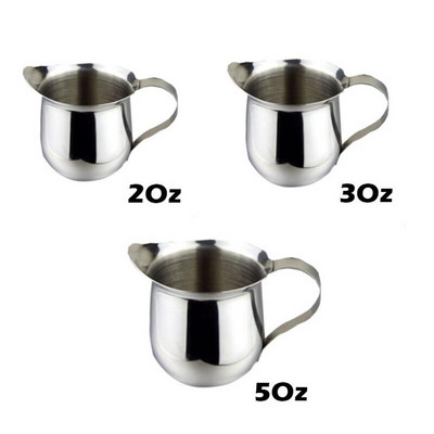 3 paketa od nehrđajućeg čelika, zvono, krem za espresso čašu, šalica za pjenjenje, šalica za latte art espresso, mjerna šalica (2/3/5 oz)