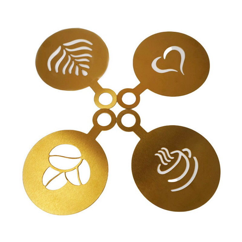 Комплект бариста Форма за кафе Кафемашина от неръждаема стомана Устройство за рисуване на кафе Кухня от неръждаема стомана Специализирани инструменти за кафе